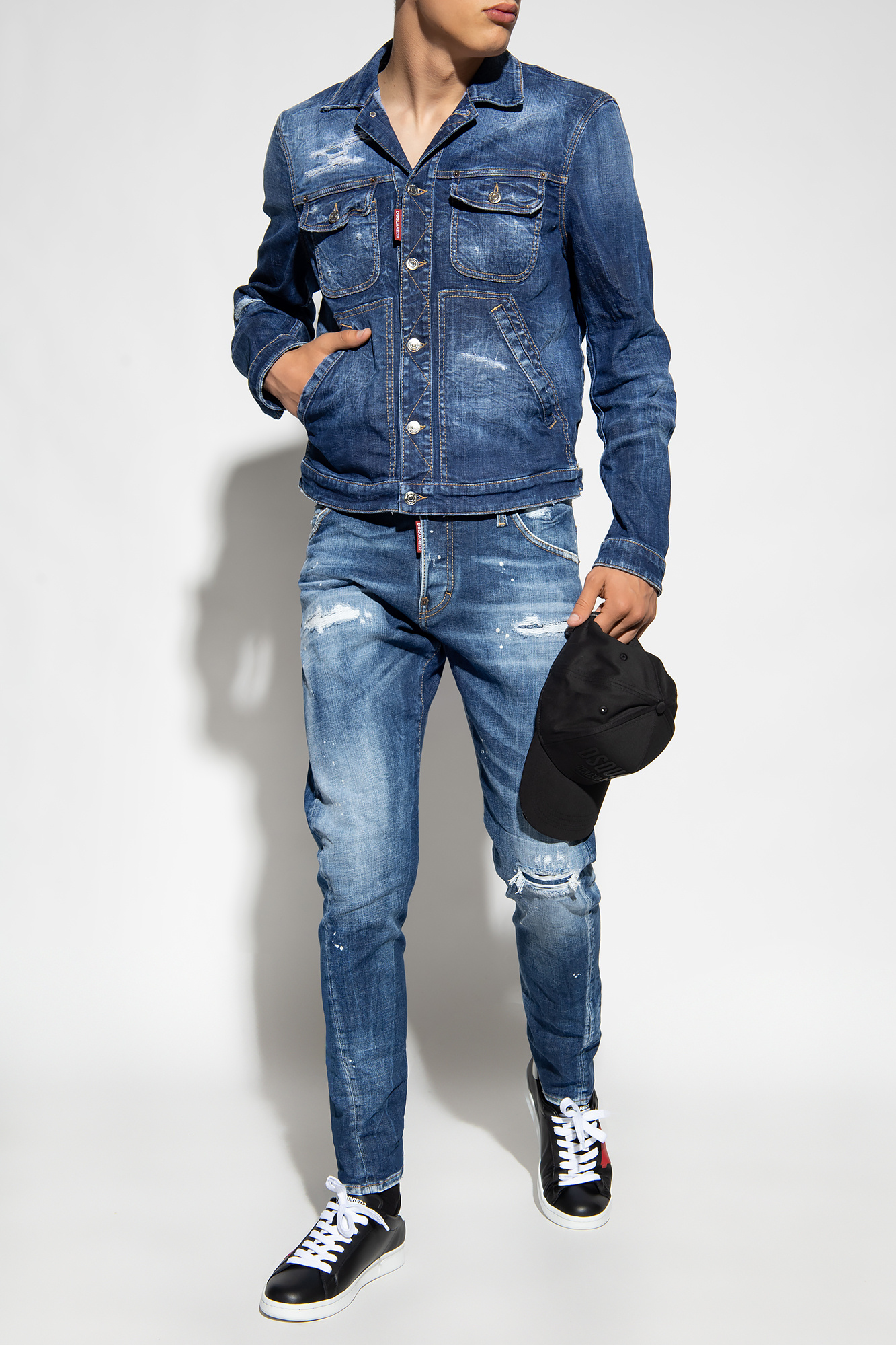 Dsquared2 denim jacket sales mens